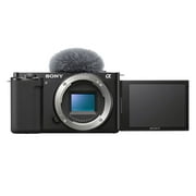 Sony ZV-E10 Mirrorless Camera (Body) with 2 Pack 128GB Memory Card + Flash + Tripod + Case + ZeeTech Accessory Bundle (Black) (International Version)