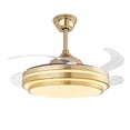 thumbnail image 1 of Ventilador de Techo LED Luxica Lighting Genova Dorado, 1 of 7