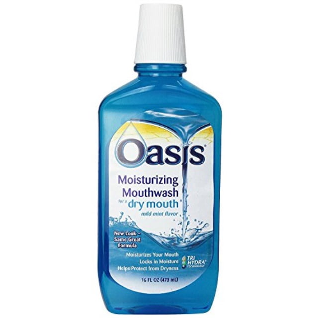 oasis moisturizing mouthwash mild mint 16 oz (pack of 3)