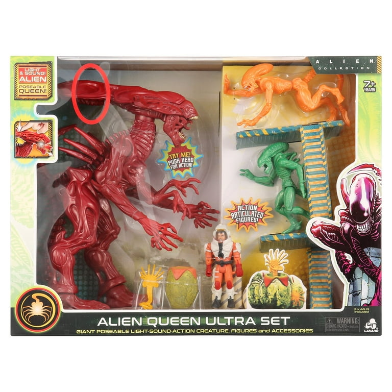 ALIENフィギュアセット Alien Collection Toys: Ultra Action Queen Figure Set with Green