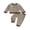 Khaki, variant on Loicainy Toddler Baby Boys Fall Outfit 3 6 12 18 24 Months 2T 3T 4T Casual Long Sleeve Striped Pullover with Pants 2Pcs Clothes Set