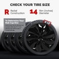 thumbnail image 3 of Couvre-roues de Moyeu, Couvre-Roue Protecteur Économe en Énergie pour Fiesta, 3 of 8