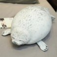 thumbnail image 1 of Juguete de peluche de felpa de sello de Piel Gris Kawaii, muñeco de peluche suave, almohada para dormir, lindo regalo de belleza y moda para decoración de habitación de niños, 30-100cm, 1 of 4