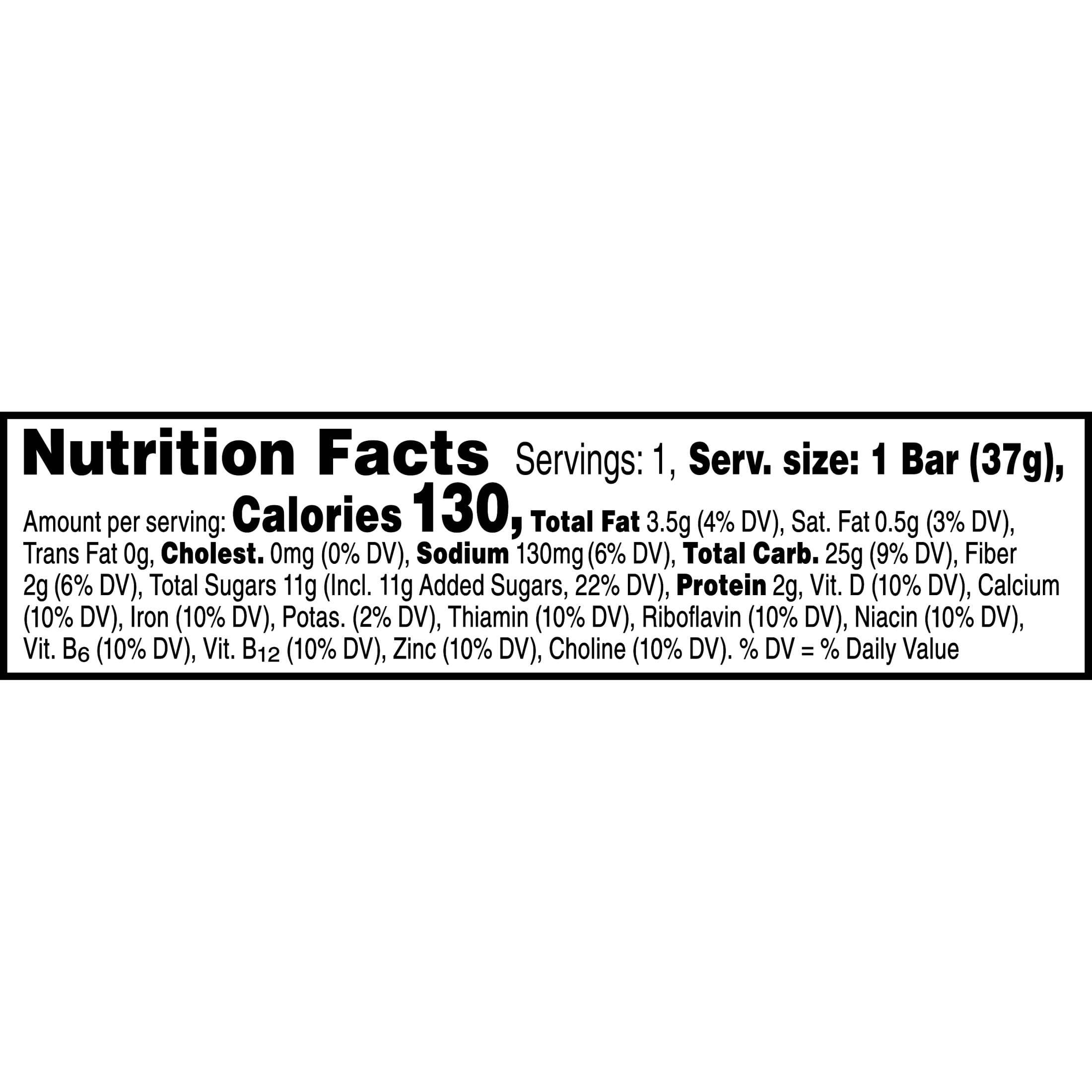 Nutri-Grain Soft Baked Breakfast Bars, Made with Whole Grains, Kids Snacks, Strawberry, 1.3oz Pouch (1 Bar)