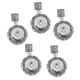thumbnail image 5 of 5pcs Colgante de Flor Redonda Yinane DIY de Joyería de Bricolaje Pendiente redondo, 5 of 8