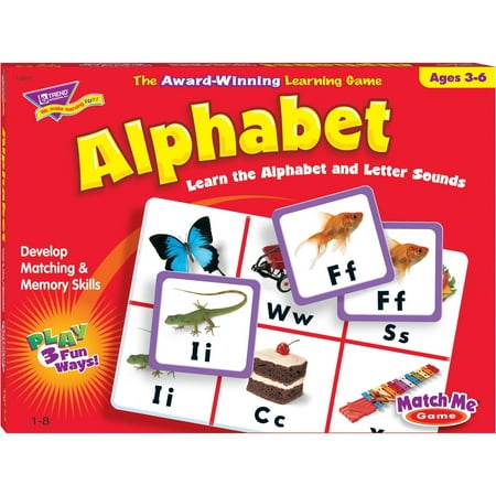 Trend, TEPT58101, Match Me Alphabet Learning Game, 1 Each, (Best Match 3 Games For Pc)