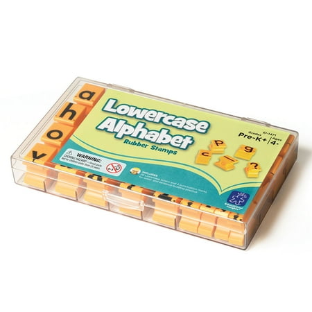 UPC: 0086002014719 | Educational Insights Alphabet Rubber Stamps – Lowercase 5/8 Set of 26 Letters and 4 Punctuation Marks: Perfect for Homeschool & Classroom Ages 4+