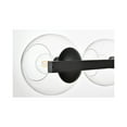 thumbnail image 5 of Living District Rogelio 4-Light Iron & Glass Bath Sconce in Black/Clear, 5 of 5