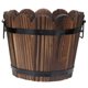 thumbnail image 1 of Small Planter Pot Barrel Planter Garden Tree Planter Small Wood Planter Garden Flower Pot for Patio, 1 of 4