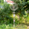thumbnail image 5 of 3d metal de acero inoxidable campanas de viento espiral Phoenix cola (mariposa) Afortunado Sencillez, 5 of 5
