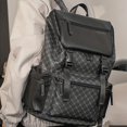 thumbnail image 2 of PU Leather Large Capacity Travel Backpack Laptop Backpack School Bag For Middle High School College Student, 2 of 5