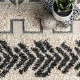 thumbnail image 5 of Zuri Shaggy Banded Tribal Area Rug, 5 of 9