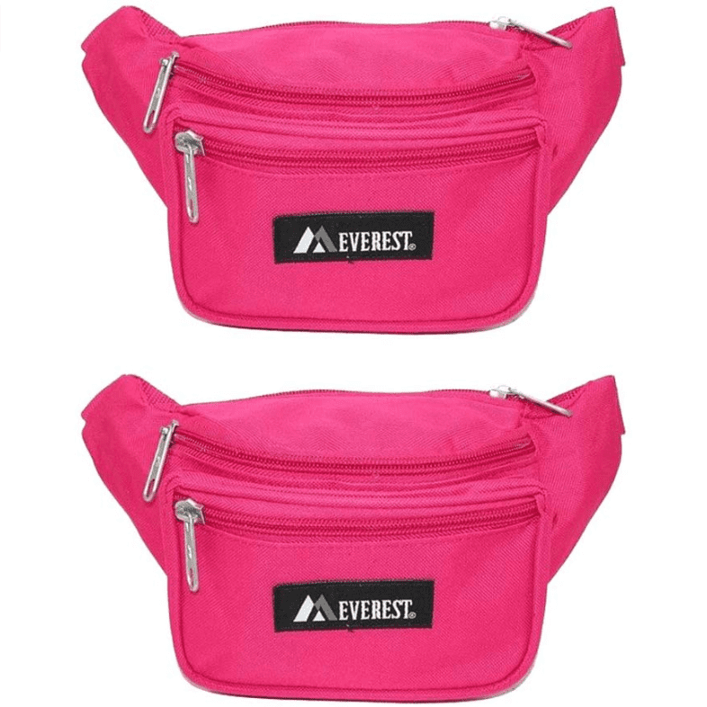 Signature Fanny Pack,One Size,Pink, Three pocket design By everest 