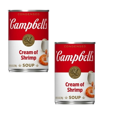 ( 2 Pack ) Campbell's Condensed Cream of Shrimp Soup, 10.5 oz Can