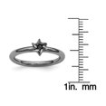 thumbnail image 4 of Sterling Silver Black-Plated Star of David Ring, 4 of 7