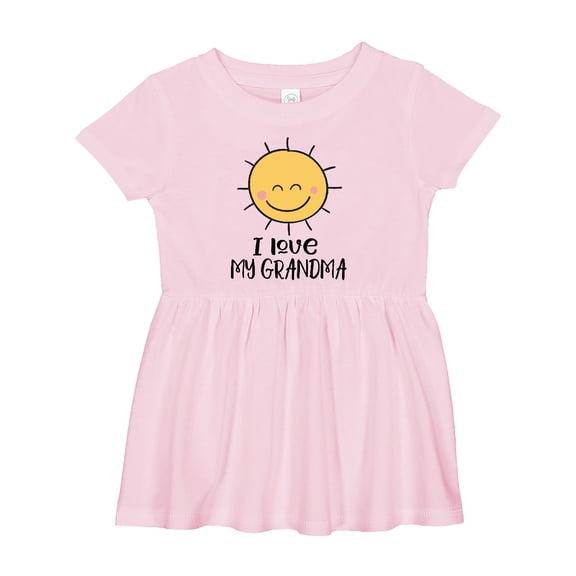 Inktastic Grandma's Sunshine | I Love My Grandma Girls Baby Dress