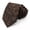 Black Coffee, variant on Fashion 3.15 " Brown Large Flower Pattern Men's Tie Business Casual Wedding 8cm Wide Tie