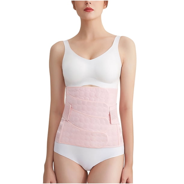 Faja reductora de cintura para mujer, 4 piezas, para el abdomen, posparto, embarazada, de aspecto fino y plástico.