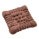 thumbnail image 5 of Cojín de suelo de felpa decorativo y cómodo para el hogar, dormitorio y cama. Cuadrado Marrón, 5 of 9