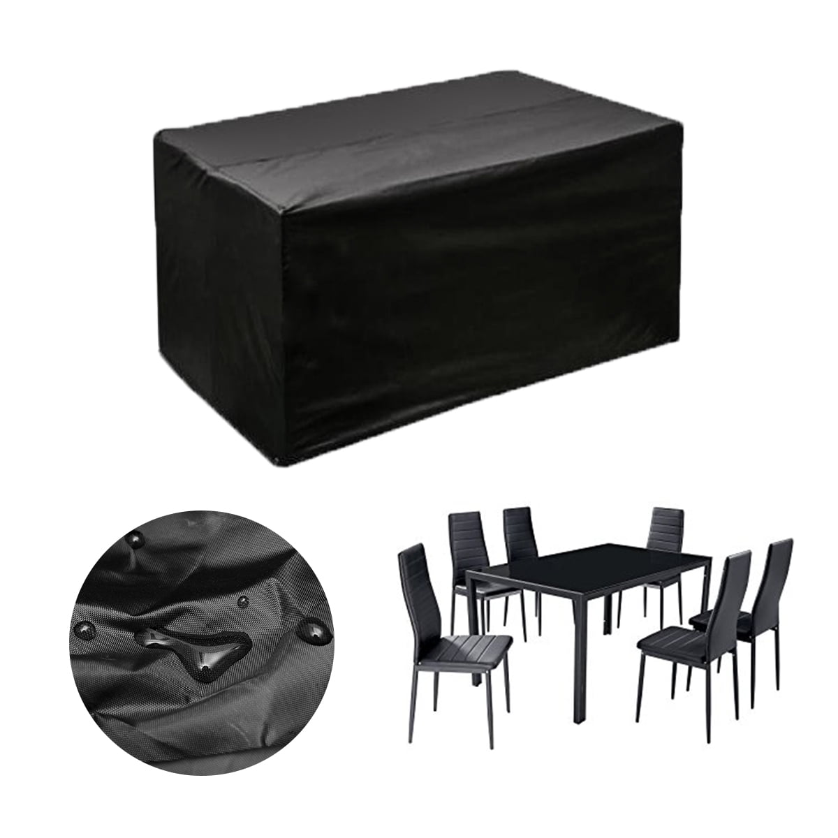 Patio Furniture Cover Waterproof Dustproof Outdoor Garden Rattan Table Cover