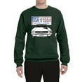 thumbnail image 2 of Wild Bobby, Ford Mustang Country USA 1964 Vintage American License Plate, Cars and Trucks, Unisex Crewneck Graphic Sweatshirt, Forest Green, Small, 2 of 4