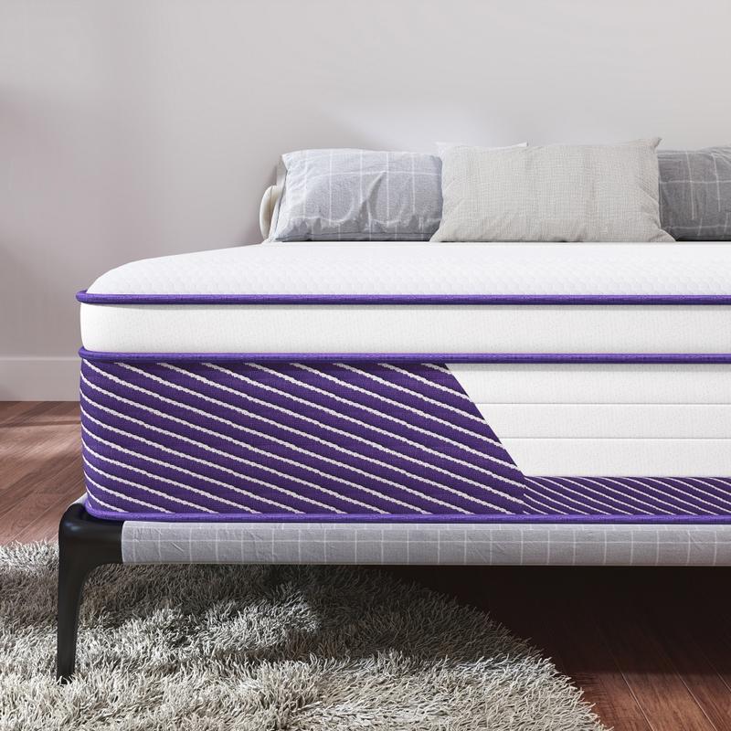 12"14" Twin Full Queen King Size Mattress In A Box Hybrid Pocket Spring Memory Foam Medium Firm Bed Mattresses Modern Bedroom