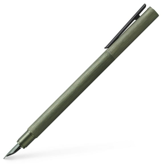 Faber-Castell Neo Slim Aluminium Olive Green Fountain Pen - Medium