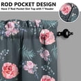 thumbnail image 5 of Kitchen Curtains and Valance Set 24 Inch Tier Pioneer Colorful Floral Curtains Small Drapes for Cafe Living Room Bathroom Farmhouse 3 Pieces Set Rod Pocket, 5 of 6