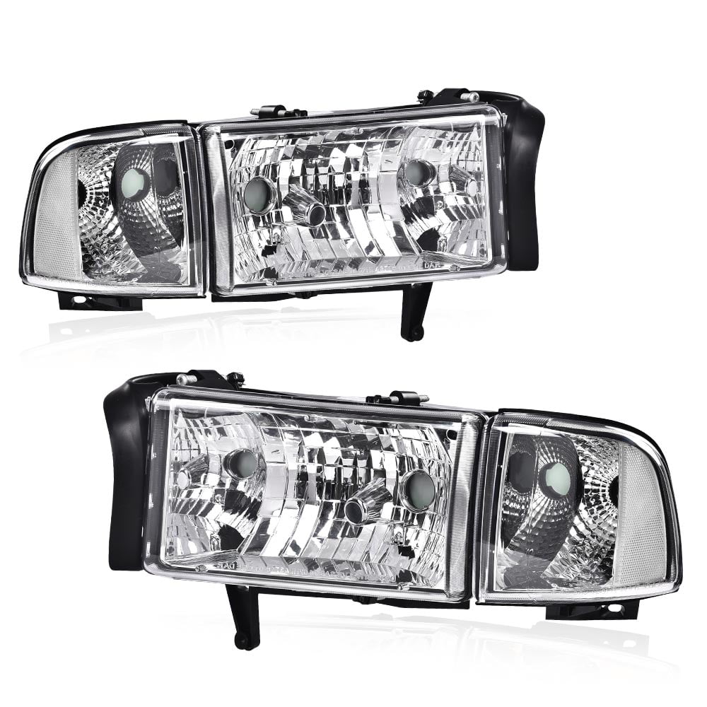 PIT66 Headlights, Fit for 19942002 Dodge Ram 1500 2500 3500 Headlamps