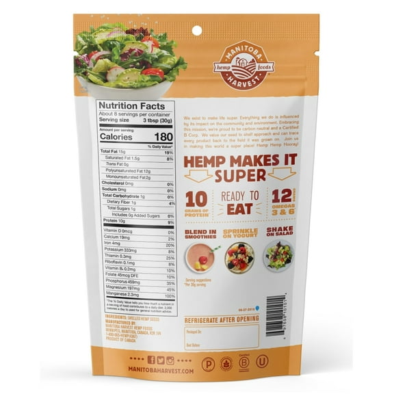 Manitoba Harvest® Hemp Hearts Shelled Hemp Seeds