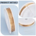 thumbnail image 5 of 18K Gold Plated Copper Wire 26 Gauge Jewelry Making Wire Bendable Craft Wire Soft Beading Wire Tarnish Resistant Wire for DIY Crafts Jewelry Making (170.6 Feet(52m) 0.4m) Gold, 5 of 9
