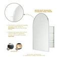 thumbnail image 4 of TEHOME Chrome Arched Medicine Cabinet, 24x36 inches, Recessed/Surface Mount, 4 of 15