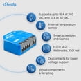 thumbnail image 4 of Shelly 1 Gen4 | Wi-Fi, Zigbee & Matter Smart Relay Switch with Dry Contacts, 1-Channel 16A | Home Automation | Alexa, SmartThings, Google Home, Apple, 4 of 7