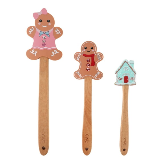 CWC 3PC SPATULA SET 12 10 8-Gingerbread