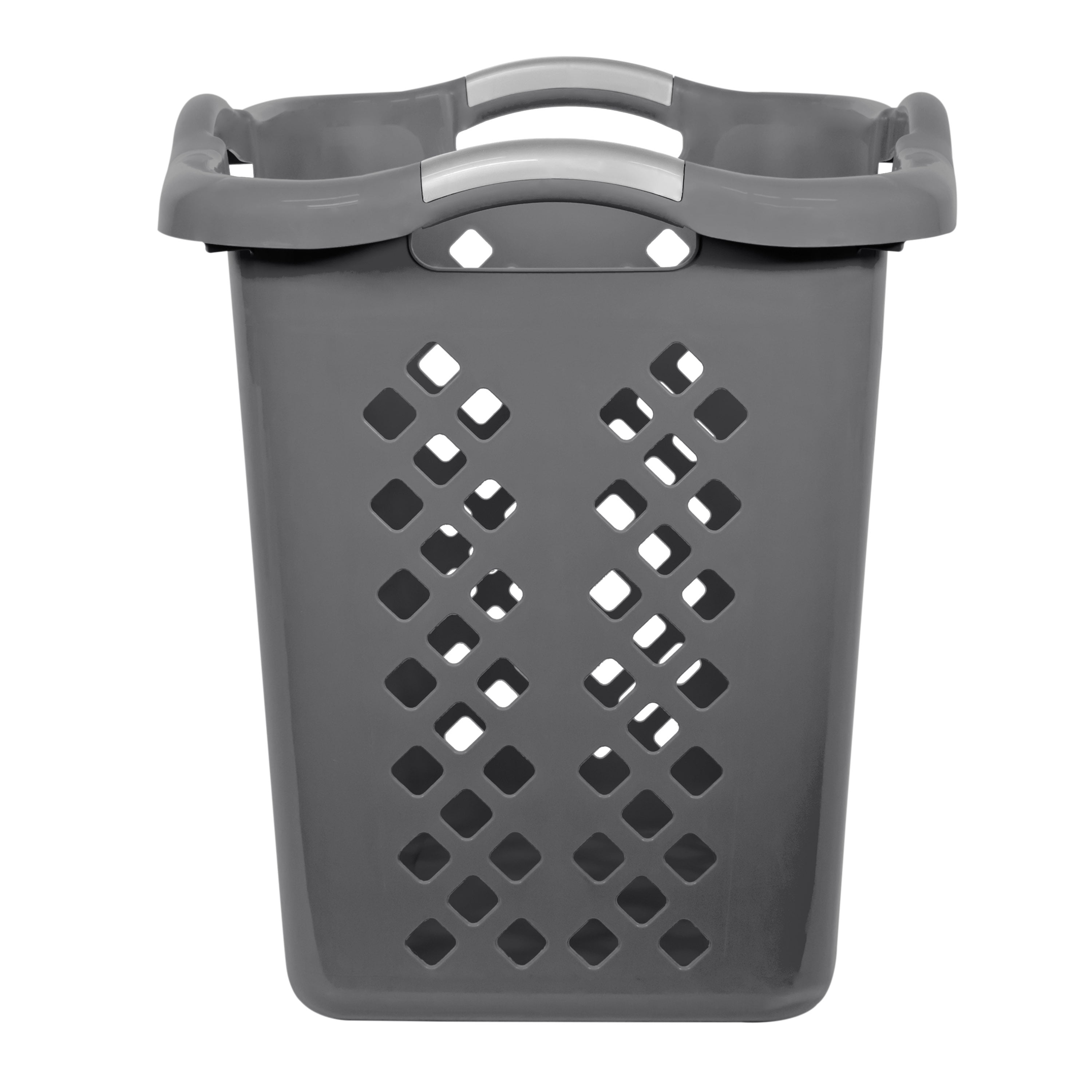 Home Logic 2.0 Bushel Lamper, Grey Flannel with Silver Handles