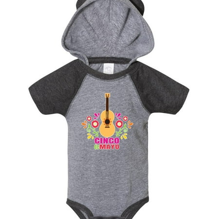 

Inktastic Cinco De Mayo with Guitar and Florals Gift Baby Boy or Baby Girl Bodysuit