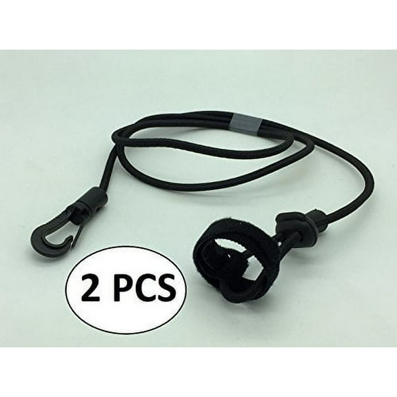 2PCS DURABLE BUNGEE CORD FISHING ROD PADDLE LEASH WITH SNAP HOOK FOR KAYAK CANOE