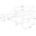 thumbnail image 3 of AmPm Brittany Futon, Convertible Sofa & Couch, Camel Faux Leather, 3 of 8