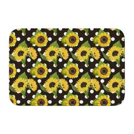 

Adjustable Apron - Bib Apron for Men Women Sunflowers leaf polka dots black Waterproof Chef Aprons for Kitchen Gardening Cooking