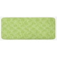 thumbnail image 1 of Leaves Kitchen Mat, Green Leaves with Curvy Twigs Botanical Natural Forest Inspiration, Plush Decorative Kitchen Mat with Non Slip Backing, 47" X 19", Pale Green White, by Ambesonne, 1 of 1