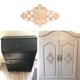 thumbnail image 5 of Wood Carved Appliques, 2Pcs Wooden Decorative Onlays, Unpainted Furniture Center Decals for Cabinet Dresser Bed Door Wall, 5 of 5