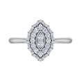 thumbnail image 3 of 1/3 Carat Diamond Marquise-Shaped Ring in 14K White Gold (Ring Size 8.5) (I1-I2 Clarity) - IGI Certified, 3 of 7