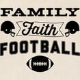 thumbnail image 2 of CafePress - Family Faith Football Tote Bag - Unisex Canvas Tote Bag, Beige, 1-Piece, 2 of 7