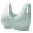 thumbnail image 2 of Women's Front Zipper Wireless Bra Vest Gathering Support, Post Surgery Sports Sleep Lingerie, Easy Closure Wide Strap Comfort Underwear No Underwire, 2 of 3