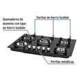 thumbnail image 2 of Parrilla de gas empotrable Foset PAGA-5EV 5 Quemadores Vidrio, 2 of 3