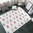 thumbnail image 3 of Area Rugs For Living Room Decor - Ice Cream Cupcake Printing Anti Slip Throw Washable Rugs 3x5 For Bedroom, Soft Indoor Carpet For Bedroom Living Room 60x39In, 3 of 5