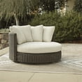 thumbnail image 5 of Signature Design by Ashley Kimora Brown Outdoor Swivel Lounge Chair with Cushion, 5 of 9