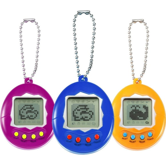 3 Pieces Electronic Games Portable Virtual Electronic Digital Pets