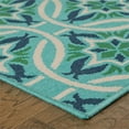 thumbnail image 3 of Oriental Weavers Meridian Area Rug 5868L Blue Circles Leaves 5' 3" x 7' 6" Rectangle, 3 of 3