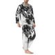 thumbnail image 2 of Balery Majestic Wolf Landscape Pijama para Hombre de Dos Piezas con Manga Larga, Conjunto de Dormir y Descanso Suave con Bolsillos-Small, 2 of 7